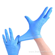 510k ASTM D6319 serial 9inch blue disposable medical grade nitrile gloves powder free